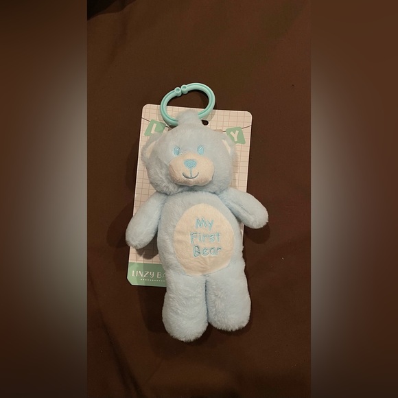 Medium-Sized Blue and White Soft Plush Toy with Hanging Hook 6 inches - Picture 3 of 8